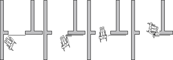 Drehflügeltüren benötigen ausreichend Platz für einen barrierefreien Einsatz.